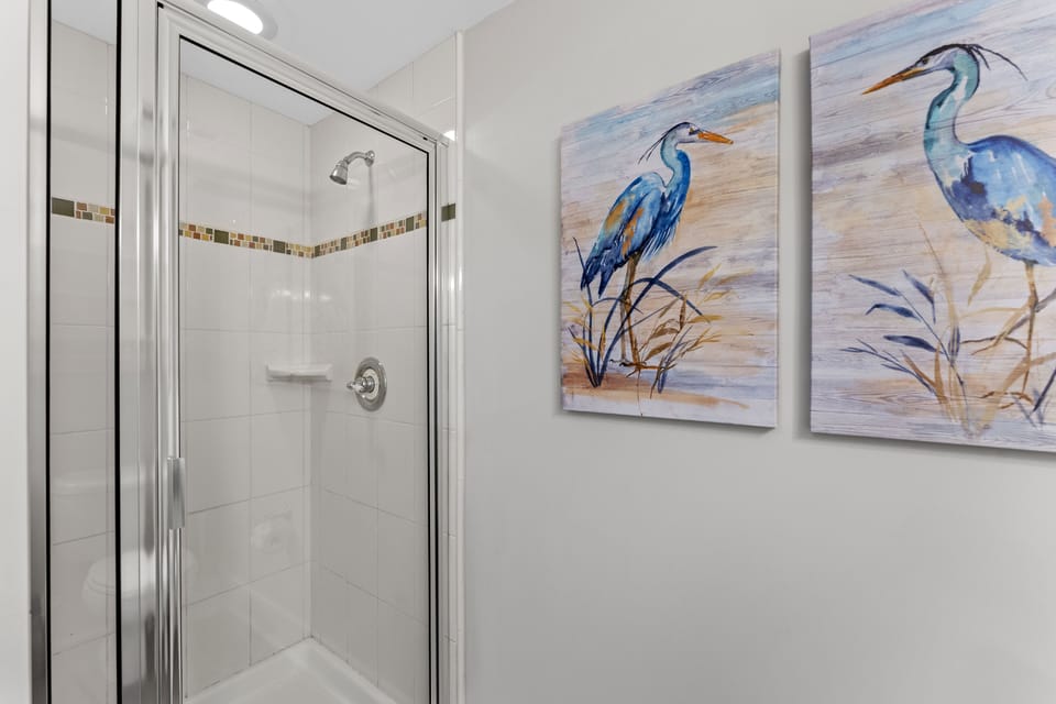 Stand Up Shower in Bath off Entry