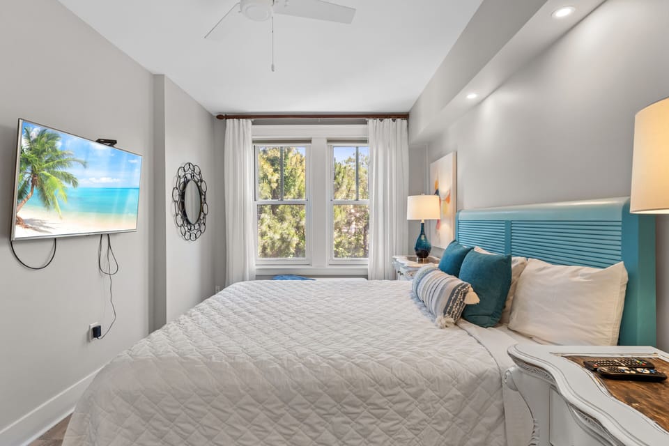 Flat Screen Television in Bedroom