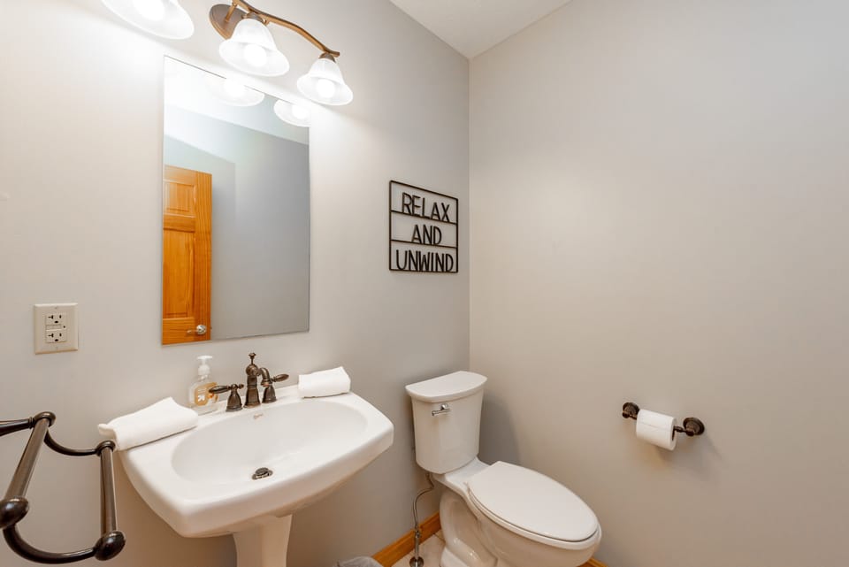 Powder Room on Main Level