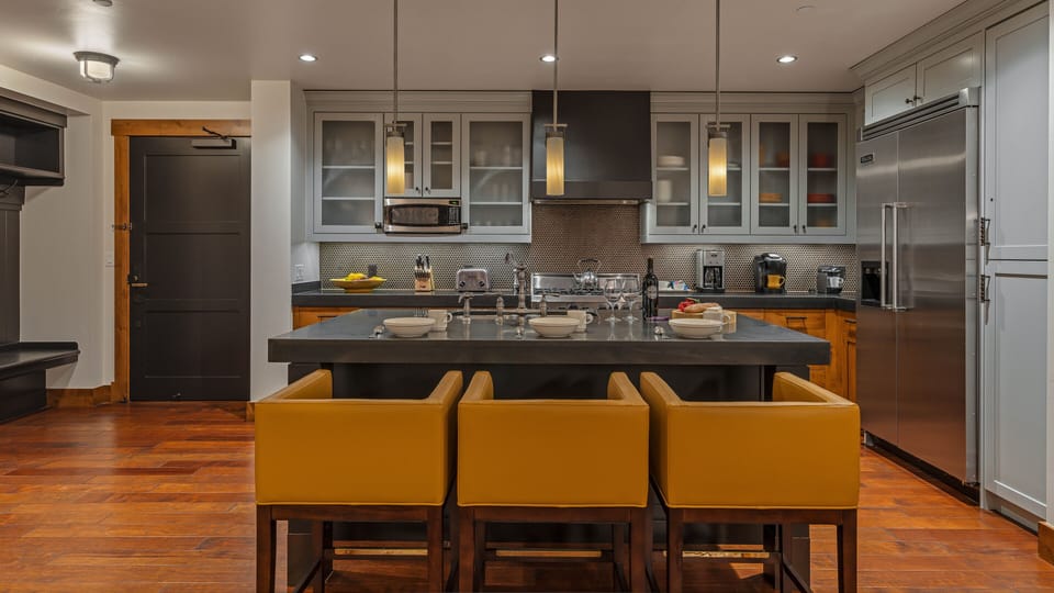 Kitchen, Main Level - Island with bar seating
