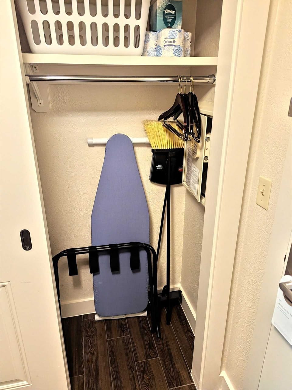 Closet with safe