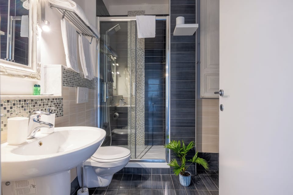 Classic Double Room | Bathroom | Shower, free toiletries, hair dryer, towels