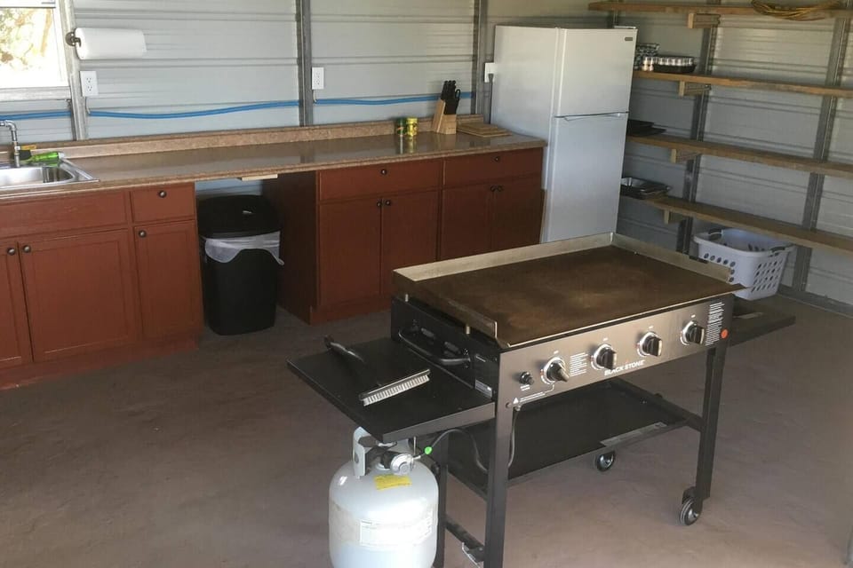 Kitchen area in pavilion