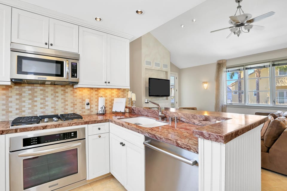 interact with family and guests while putting the finishing touches on your meal