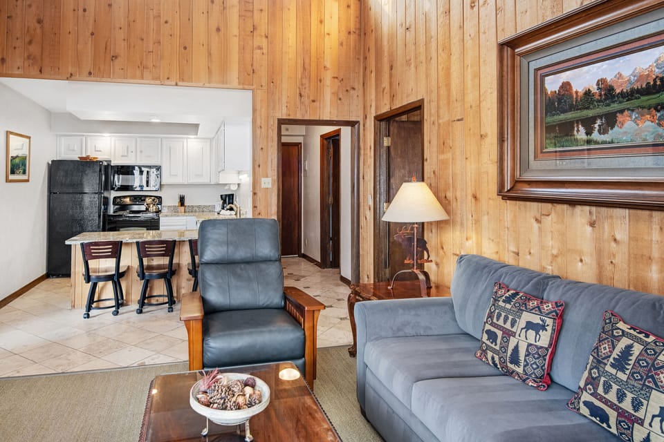 Open living area - view from fireplace.