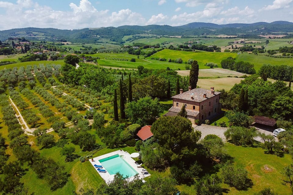 Swimming Pool, Tree, Landscape, Residential Area, Bird'S-Eye View, Resort, Aerial Photography, Estate, Landscaping, Design