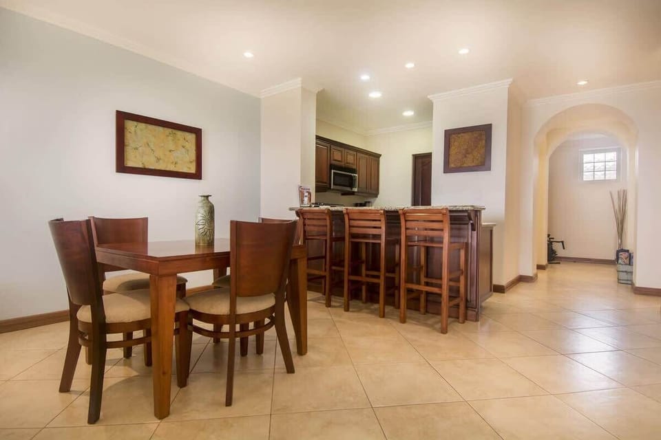 View of dining area and breakfast bar