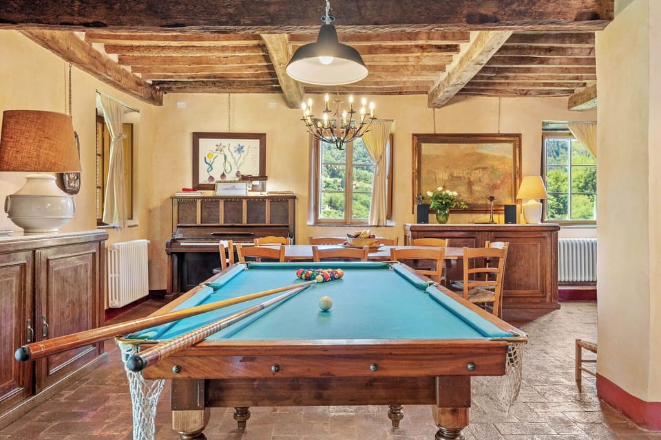 Furniture, Billiard Table, Interior Design, Pool, Billiard Room, Table, Wood, Flooring, Ceiling, Room