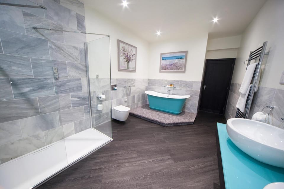 Superior Deluxe | Bathroom | Free toiletries, hair dryer, towels