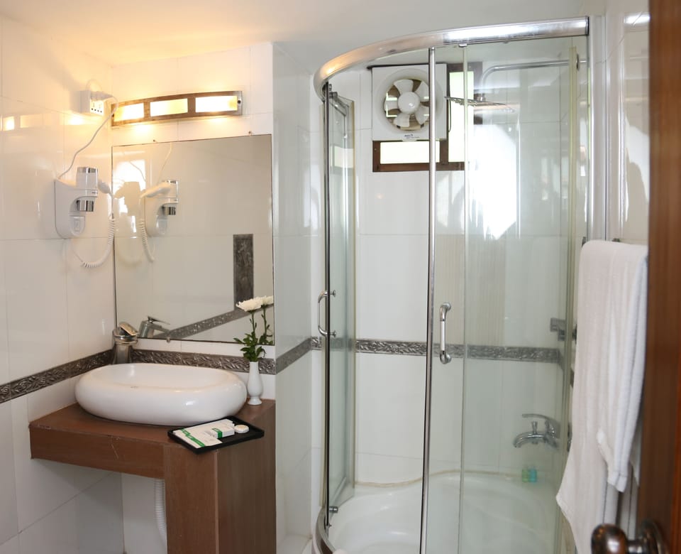 Executive Double Room | Bathroom | Shower, free toiletries, hair dryer, slippers