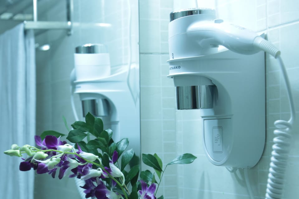 Deluxe Twin Room | Bathroom | Shower, free toiletries, hair dryer, slippers