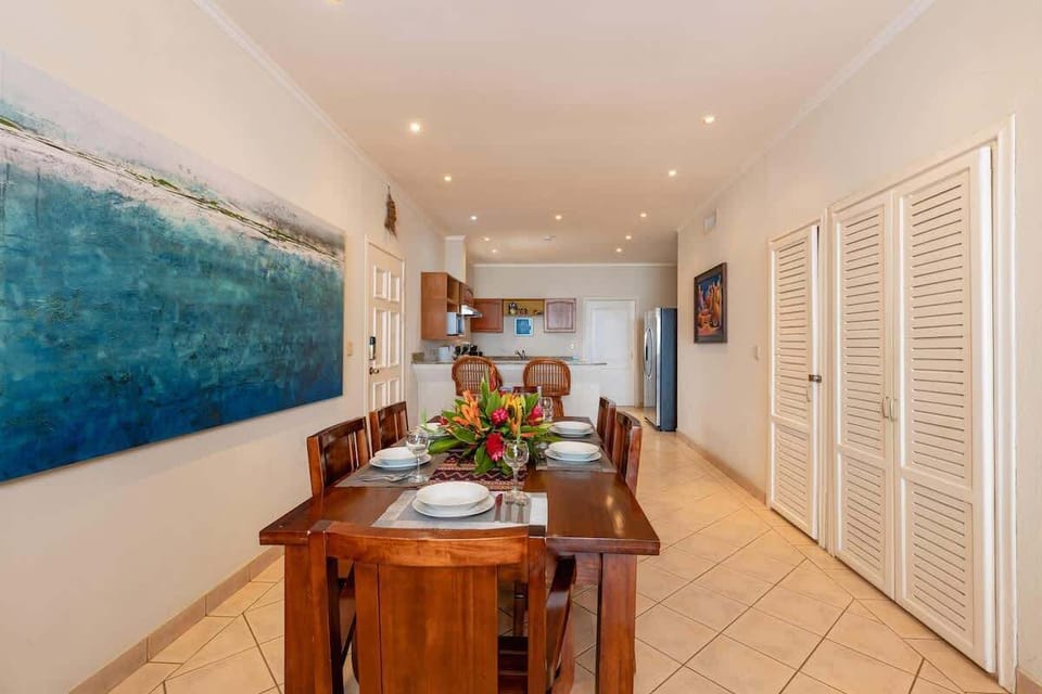 Another view of the dining area and access to kitchen