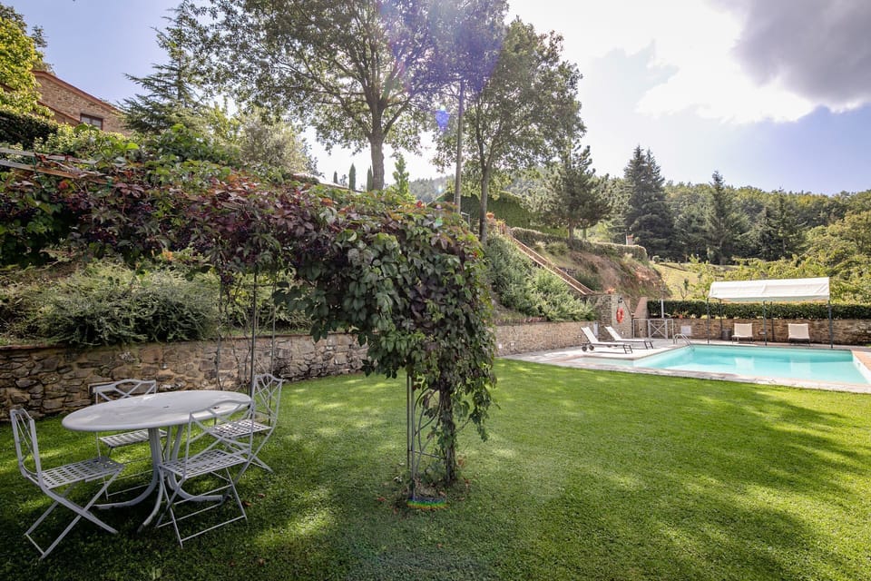 Garden and swimming pool