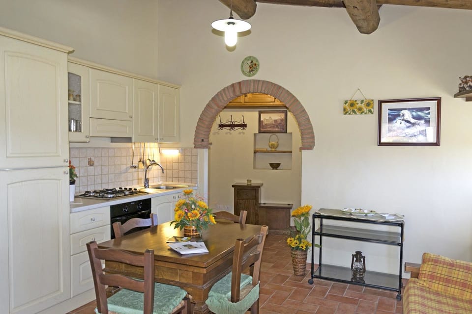 Dining room and kitchen