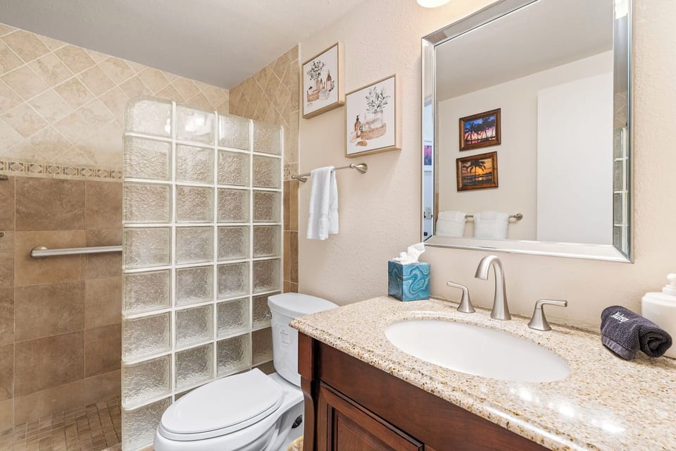 Updated Bathroom with walk-in shower