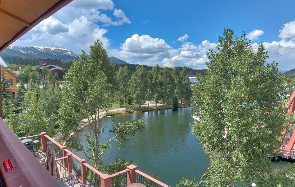 Summer view from balcony