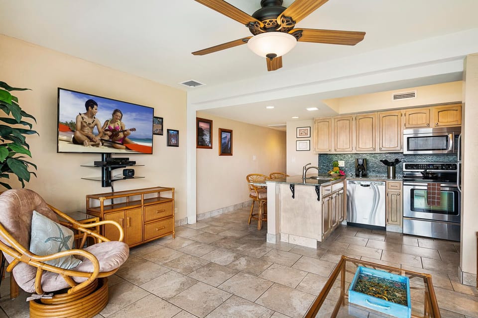 Open floor plan and updated at our Kona HI Rental