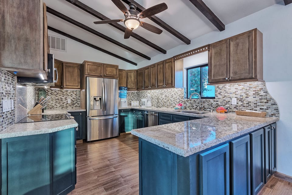 Stunning kitchen with modern amenities