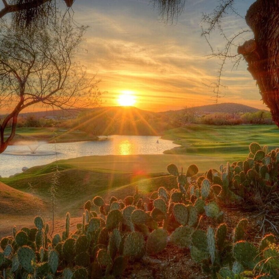 Ventana Golf Pond Sunset