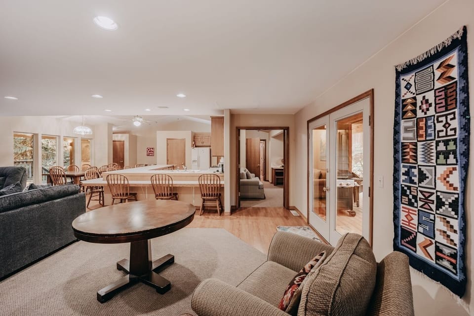 Back side of living room, kitchen, dinning room,