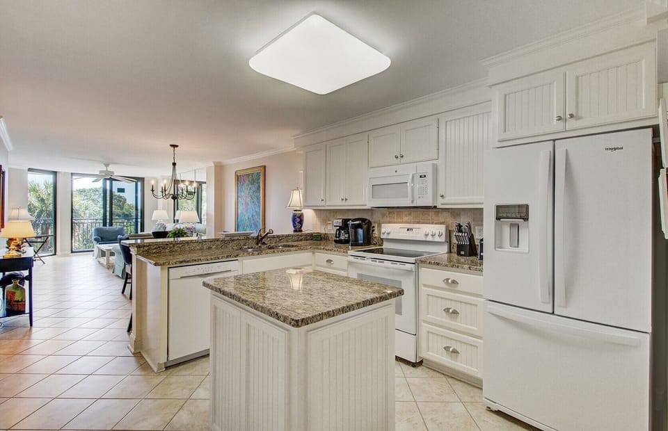 Spacious kitchen.
