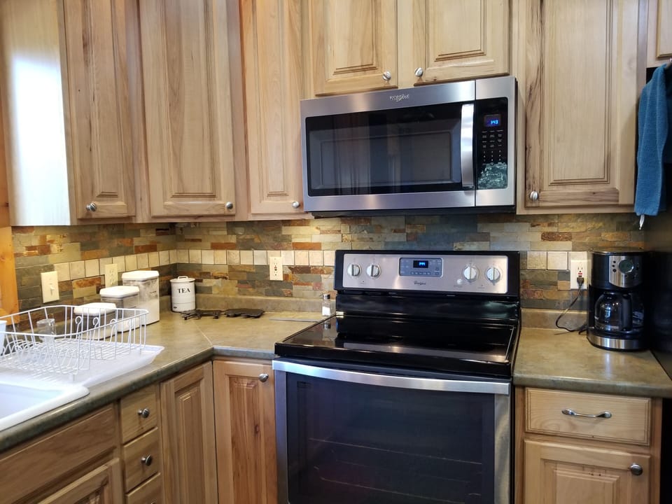 Updated backsplash adds to the character of our home