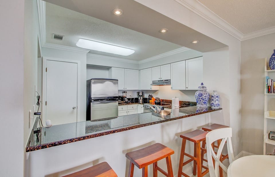 Breakfast Bar Overlooking Newly Renovated Kitchen