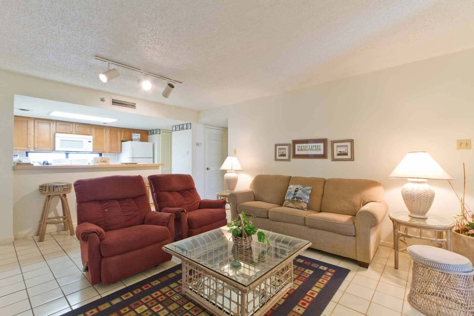 Our living area seats 6. Put your feet up and relax!