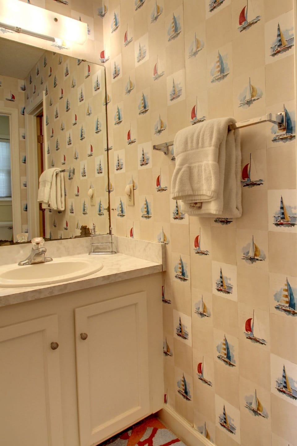 One of two guest bathrooms.