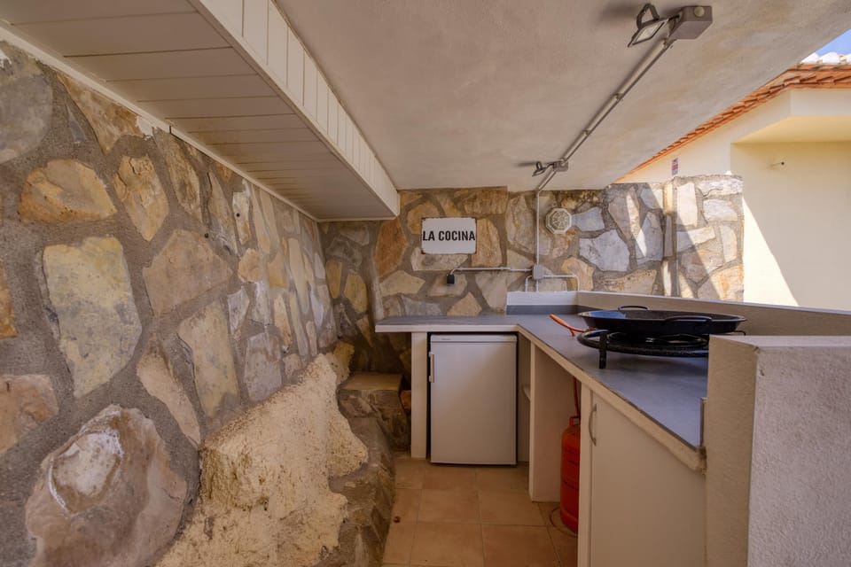 Outside kitchen
