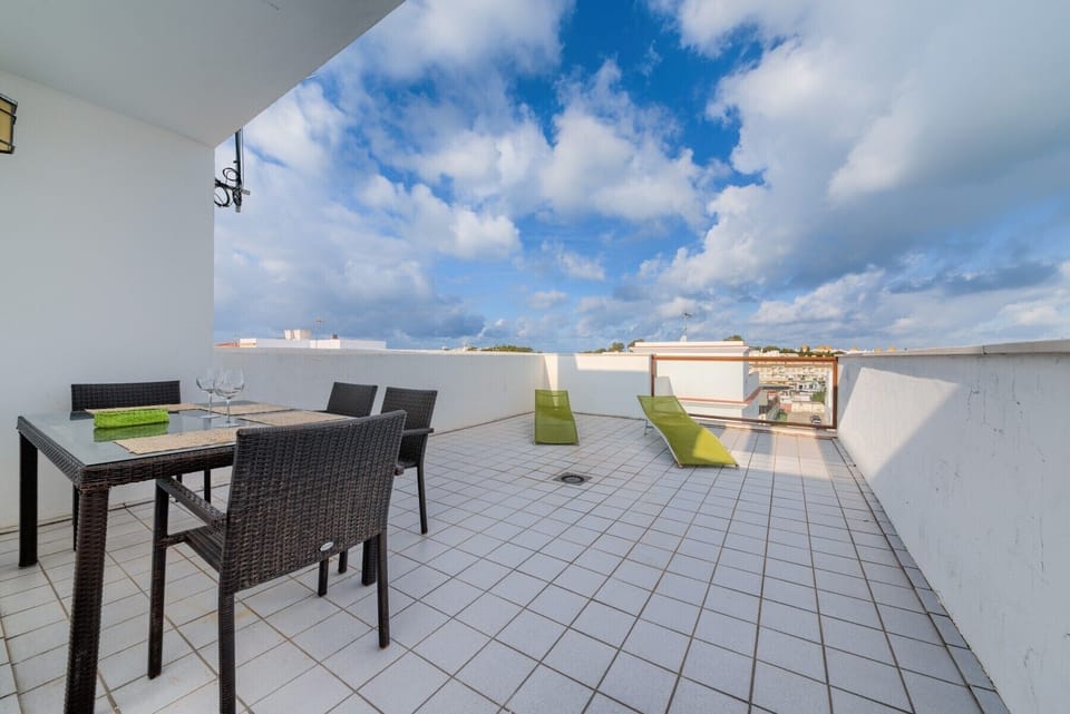 Terrace of Mercurio Apartment 2  in Villas Flamenco Rentals in Conil