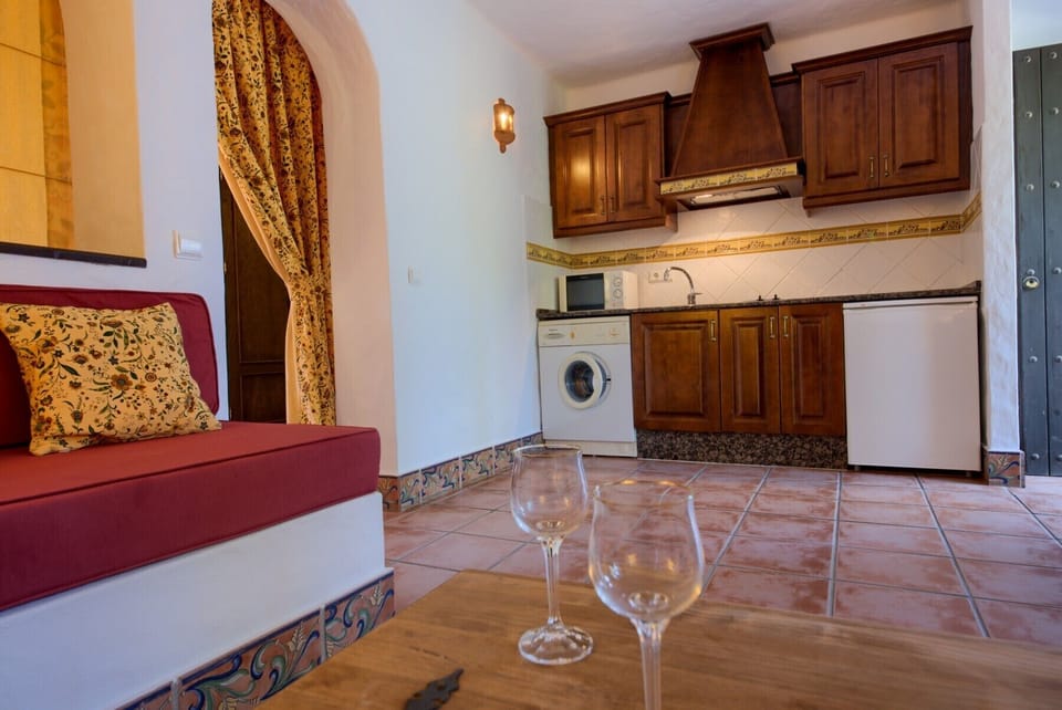 Kitchen furniture of the apartments upstairs in Hacienda Roche Viejo in Conil