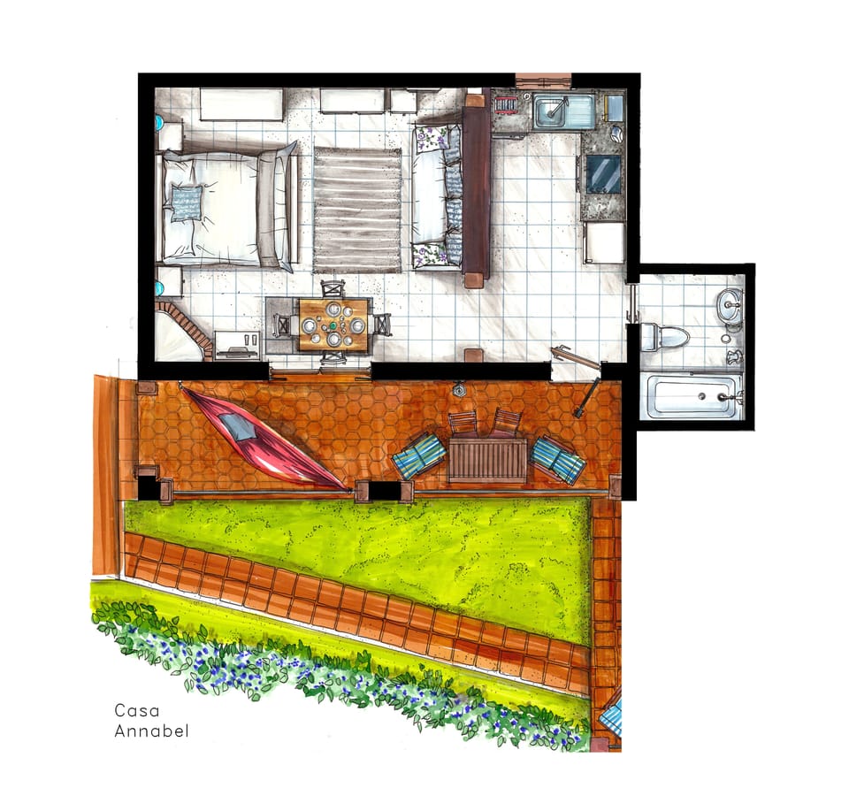 Floor plan of Casa Annabel