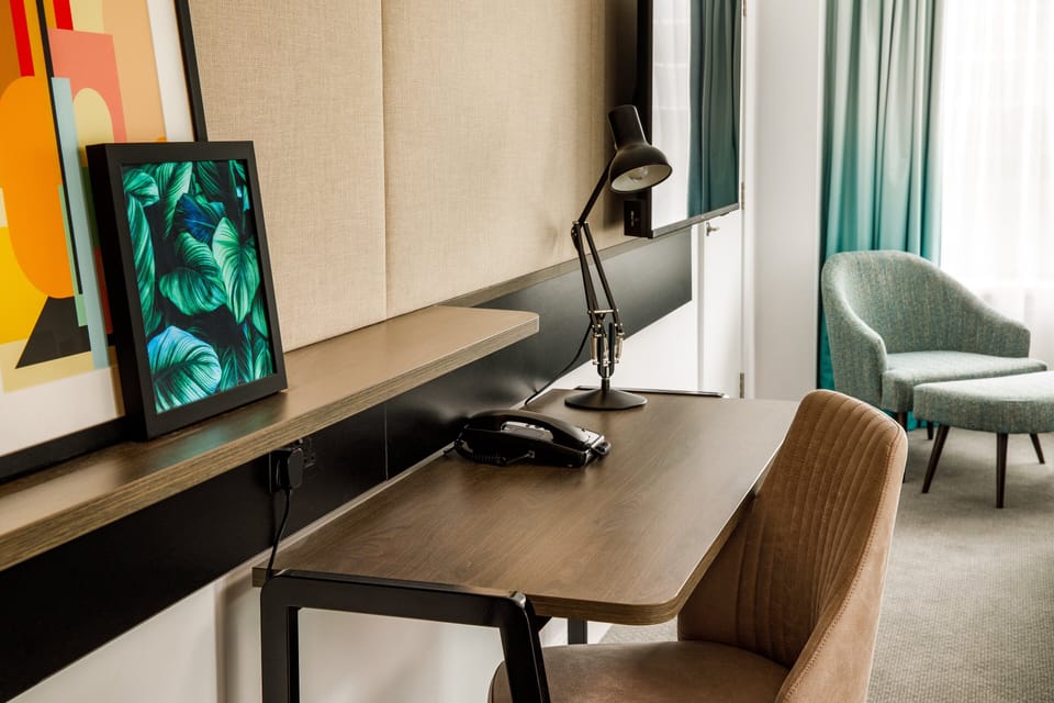 Desk, iron/ironing board, free cribs/infant beds, free WiFi