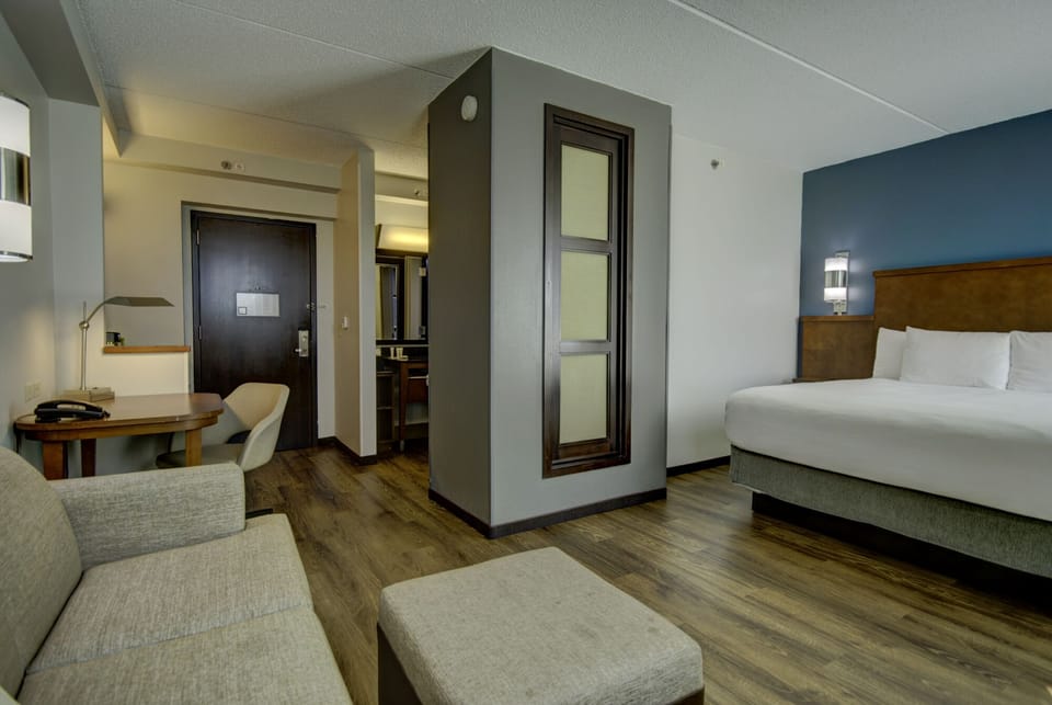 Studio, 1 King Bed | In-room safe, desk, blackout drapes, iron/ironing board