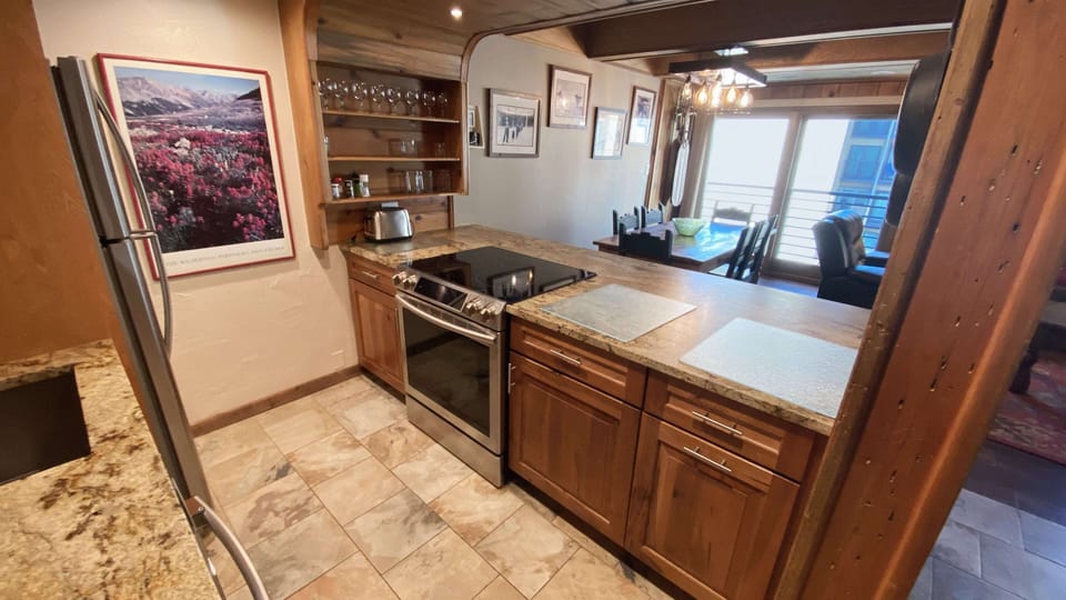 Kitchen with all electric appliances