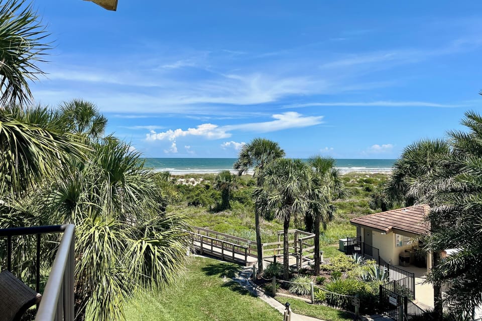 Ocean side view from balcony