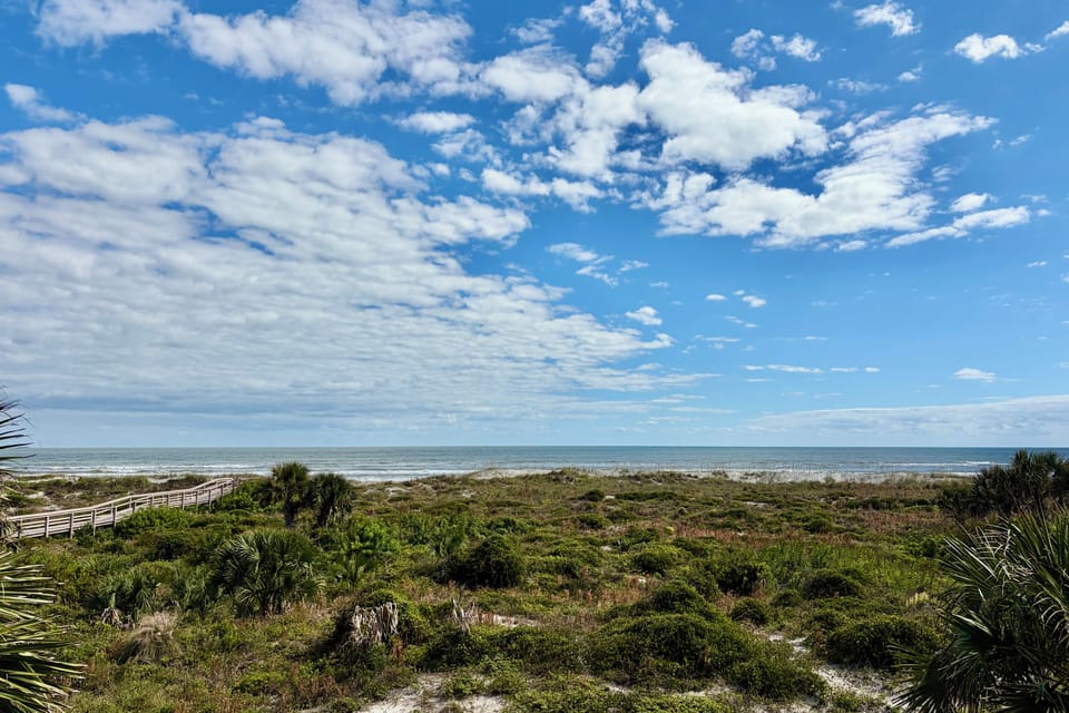 Oceanfront view from balcony