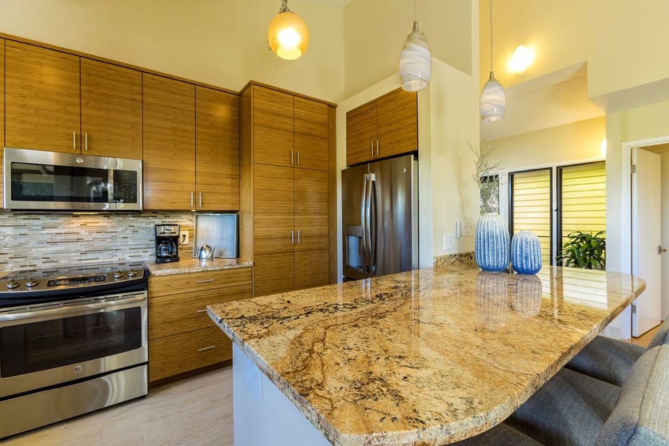 Top of the line appliances in the kitchen