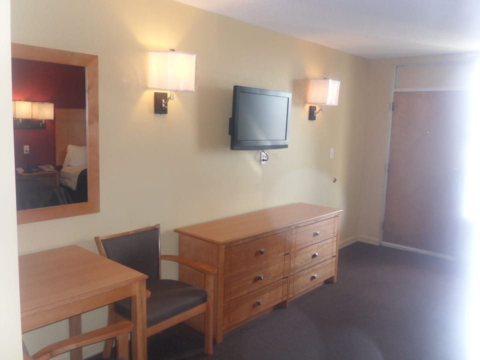 Blackout drapes, iron/ironing board, free WiFi, bed sheets