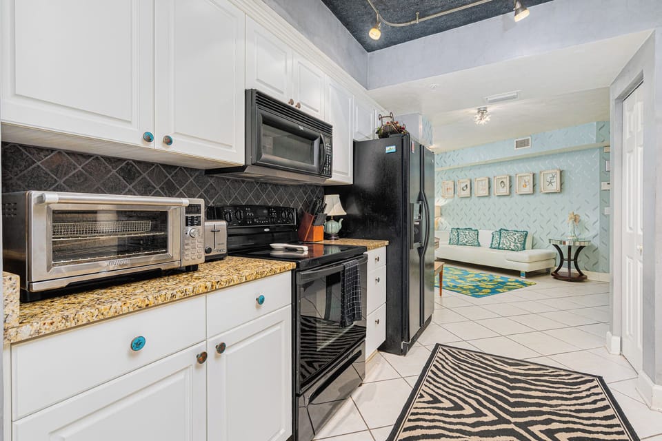 Fully stocked kitchen