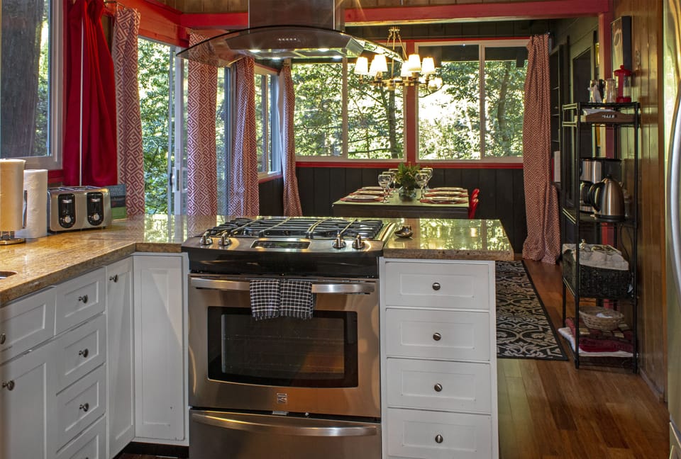 The updated kitchen has everything you need for fantastic meals.