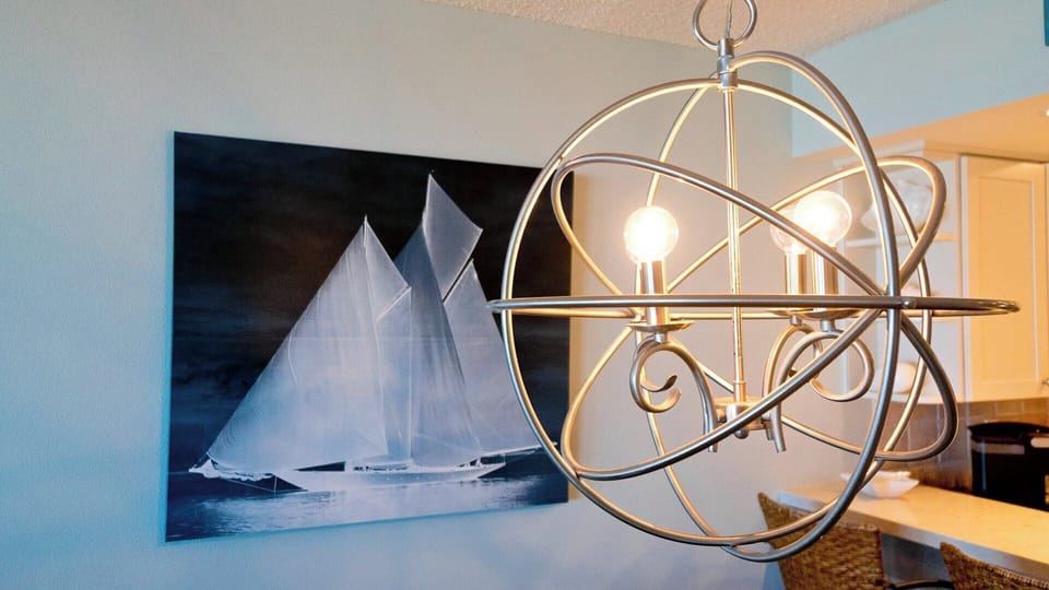 Dining Area Lighting & Artwork