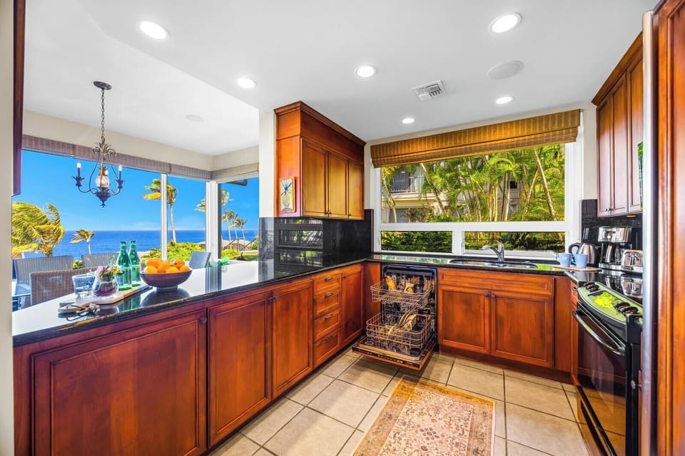 A spacious kitchen designed for easy vacation cooking