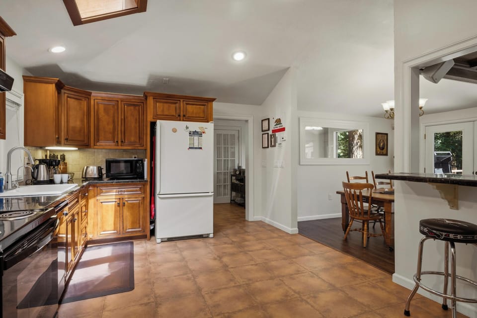 The fully stocked kitchen makes it easy to cook for the crowd - just bring food.