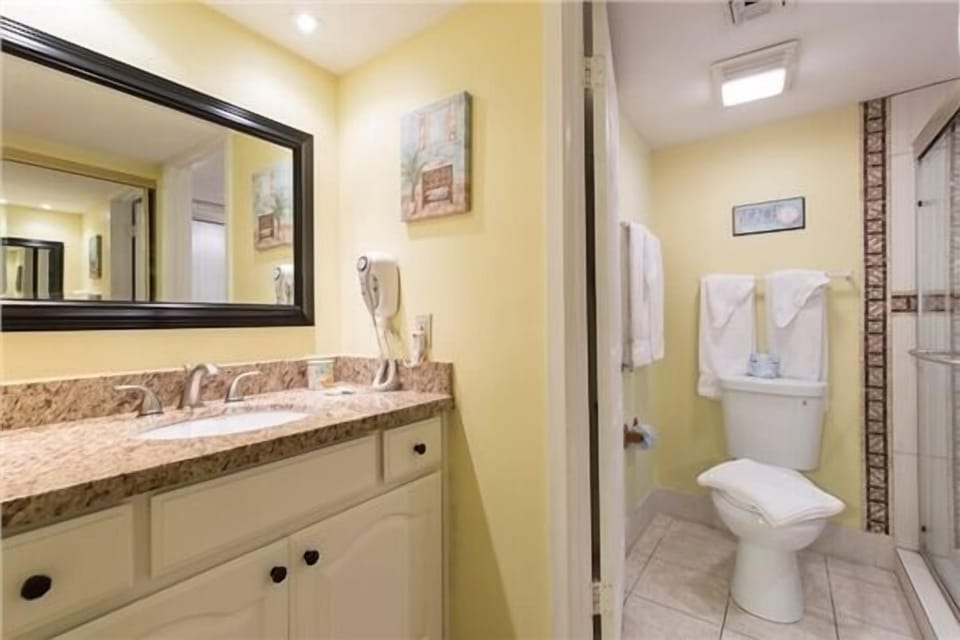 Our primary bedroom has an ensuite bathroom with walk-in shower.