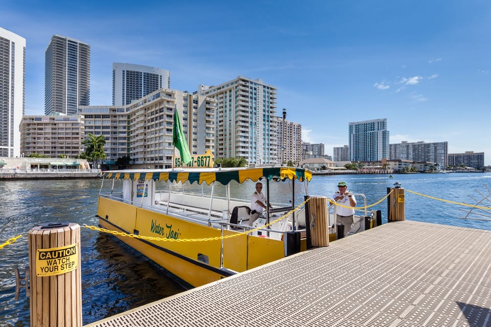 Right from our dock, you can take the water taxi to over 20 different stops from Ft. Lauderdale to Hollywood.