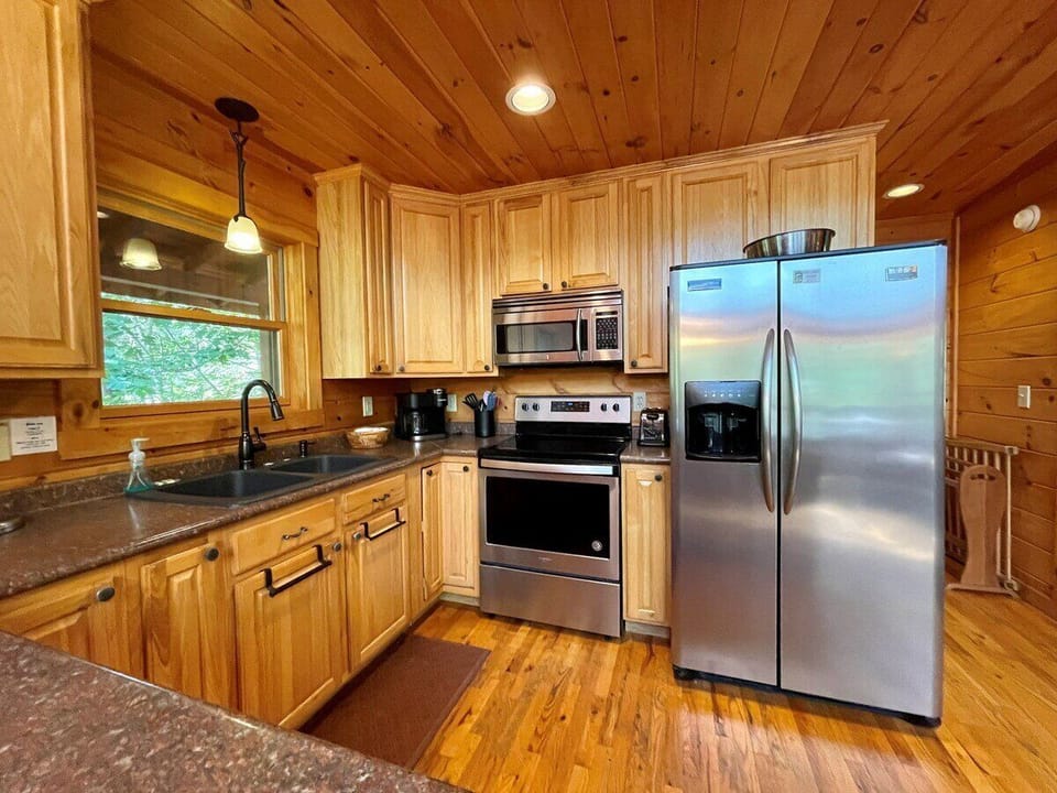 Kitchen, Open to Dining & Living Room Area