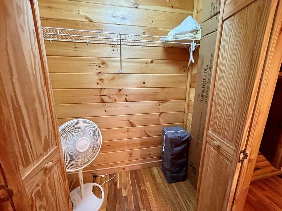 Second Bedroom, Closet with Fan & Pack n' Play