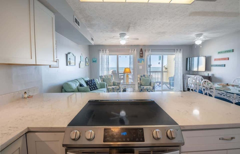 Oceanfront View from the kitchen